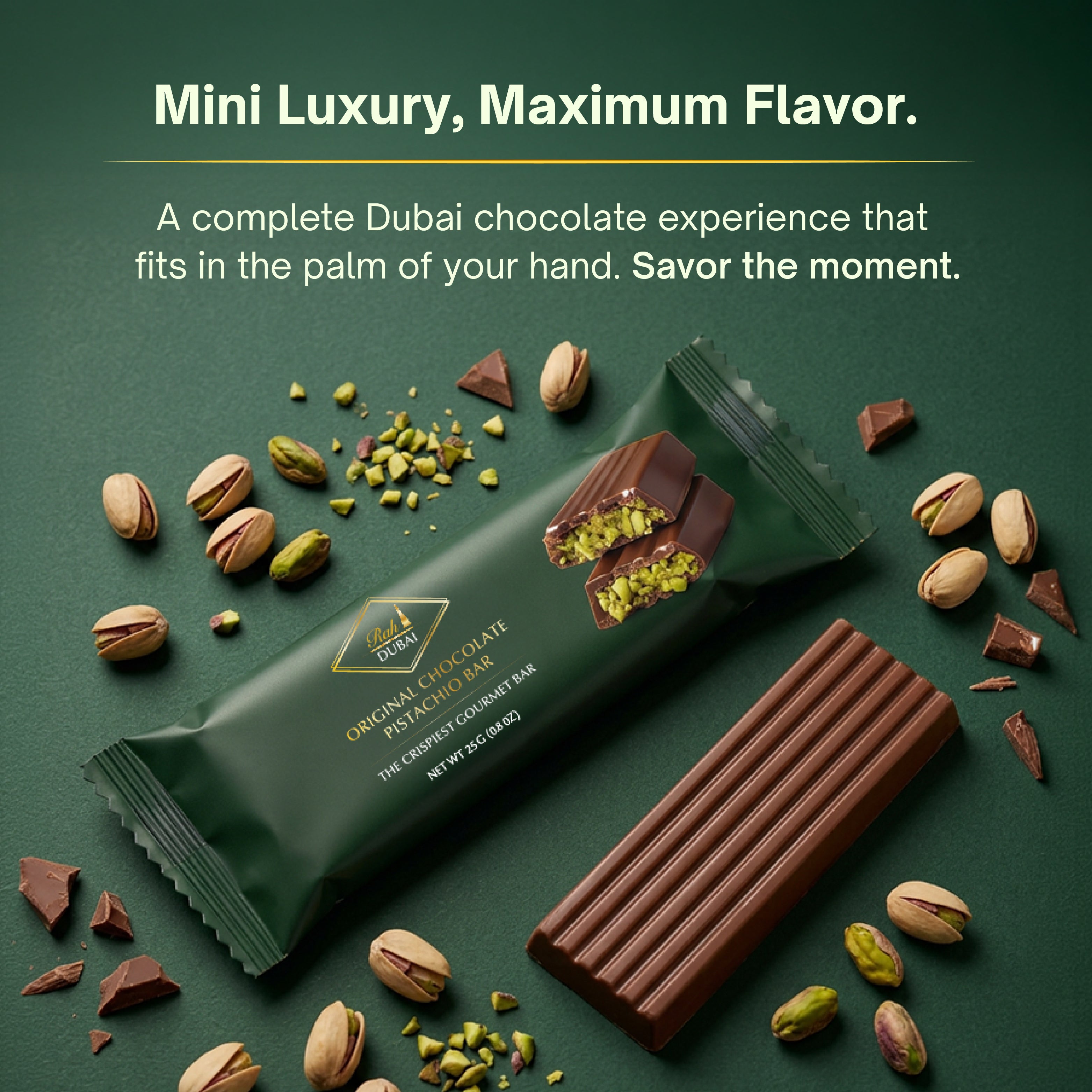 DUBAI CHOCOLATE | Pistachio & Khanef 0.8 oz